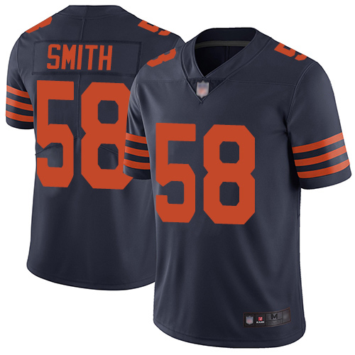 Chicago Bears Limited Navy Blue Men Roquan Smith Jersey NFL Football 58 Rush Vapor Untouchable